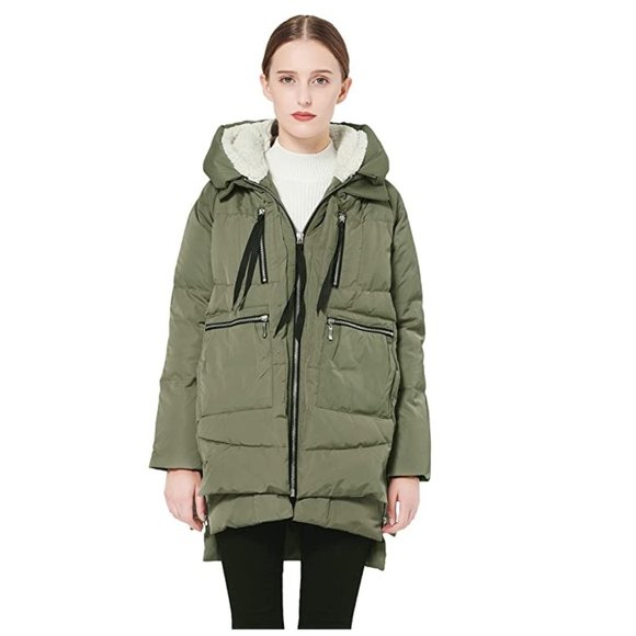 OROLAY Women's Winter Ski Jacket - Waterproof Snow Coat With Removable Hood